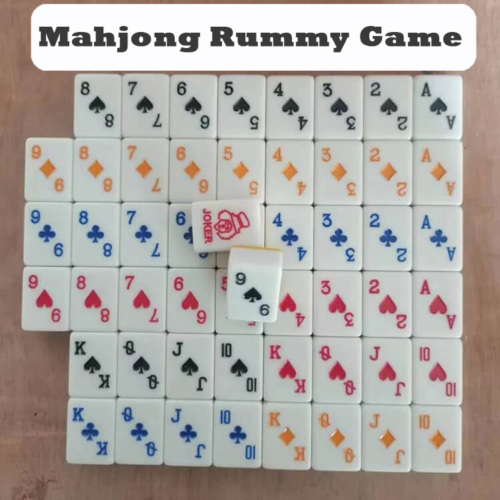 Newest Tile Games Mahjong Set Rummy Game Zen Poker Family Game Set For Christmas Gift Party Games