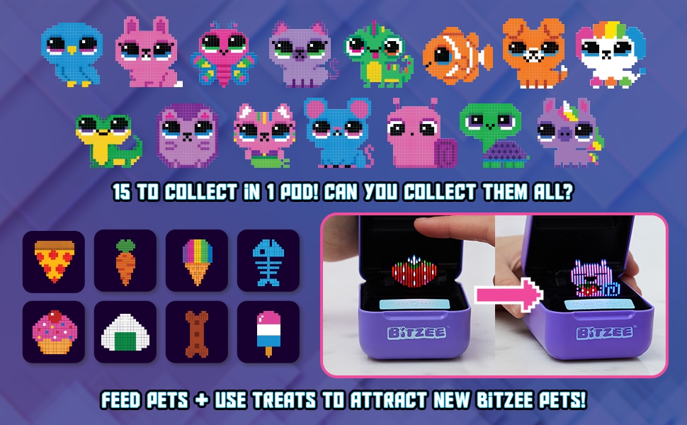 Bitzee, Jouet interactif numérique pour animal domestique et étui