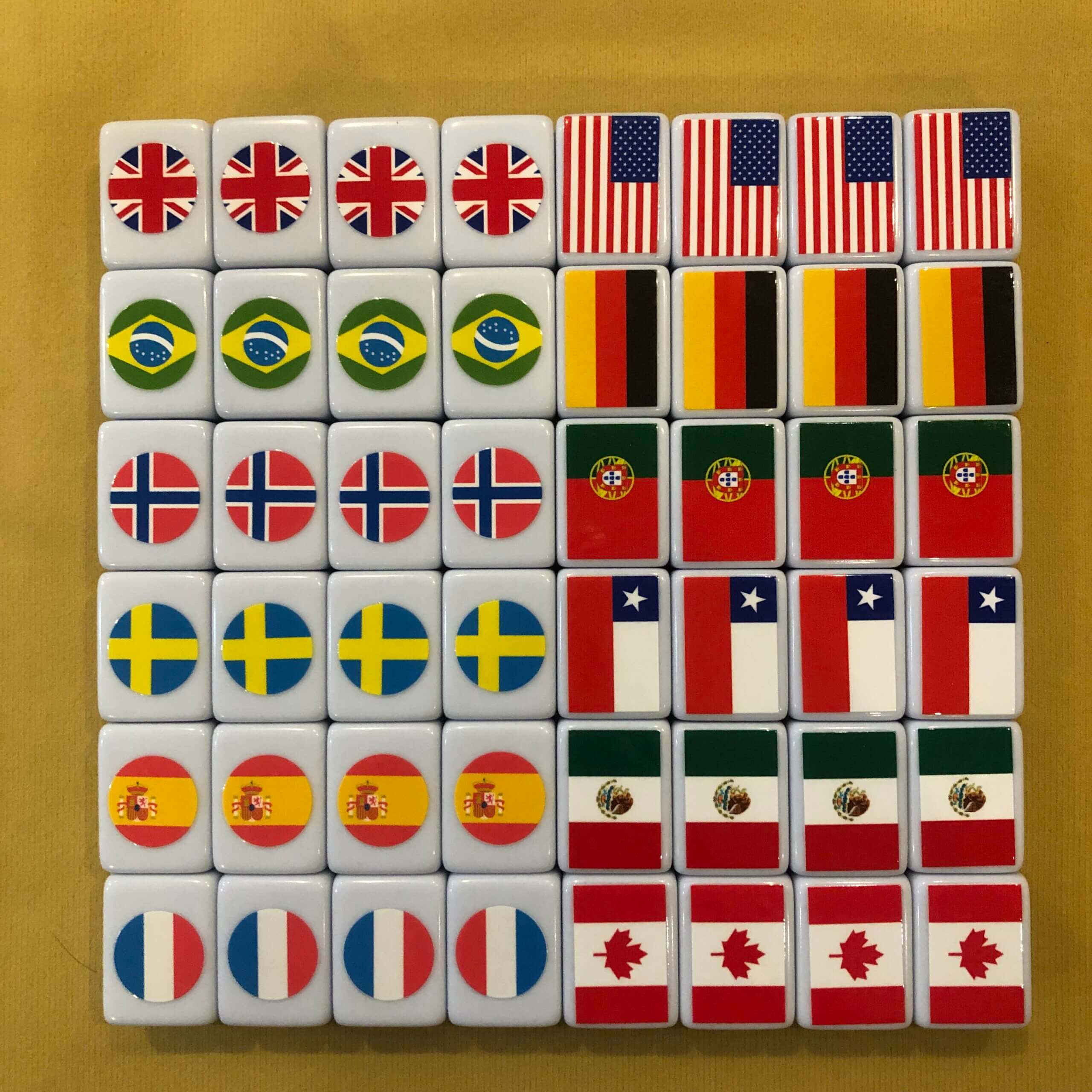Seaside Escape Mahjong Tile Game 49 Tiles (Flag Vs Flag) Tiktok