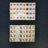 Mahjong-ähnliches Spielset „Hund gegen Blume“ – 65 Spielsteine für 2 Spieler – Strand-Fluchtspiel