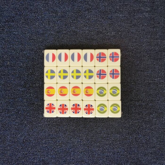 Seaside Escape Mahjong Tile Game 49 Tiles (Flag Vs Flag) Tiktok New Viral  Trending Rummy Dominos - DOREMI MALL - Seaside Escape Tile Game