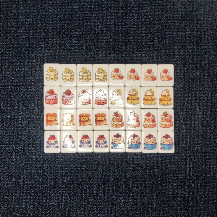 Seaside Escape Tile Game X-Large 65 blocks (BT21 and Cake) Pink tiktok new viral mahjong