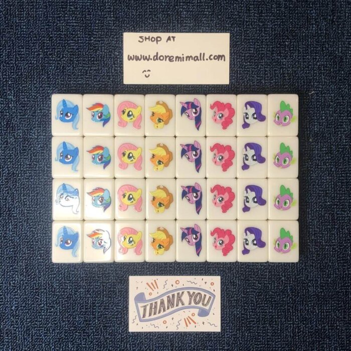 Seaside Escape Mahjong X-Large Pink Tile Game 65 blocks (My Little Pony) tiktok new viral