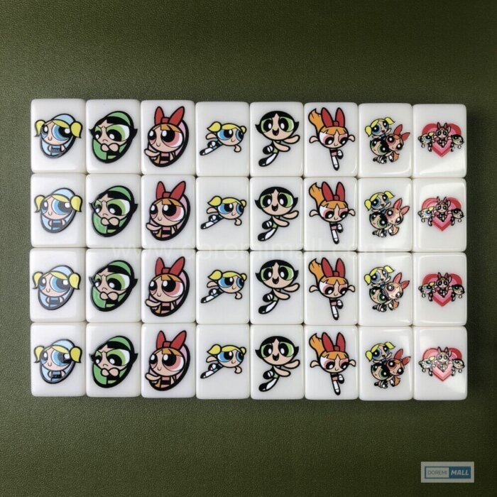 Seaside Escape Tile Game Powerpuff Girls 33 blocks X-Large mahjong