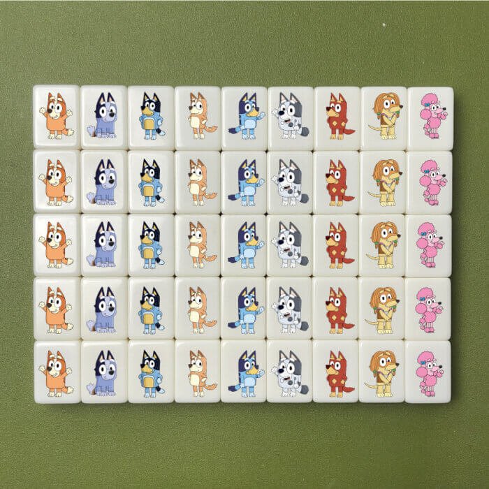 Seaside Escape Tile Game Bluey 33/46 blocks X-Large mahjong (for one player)