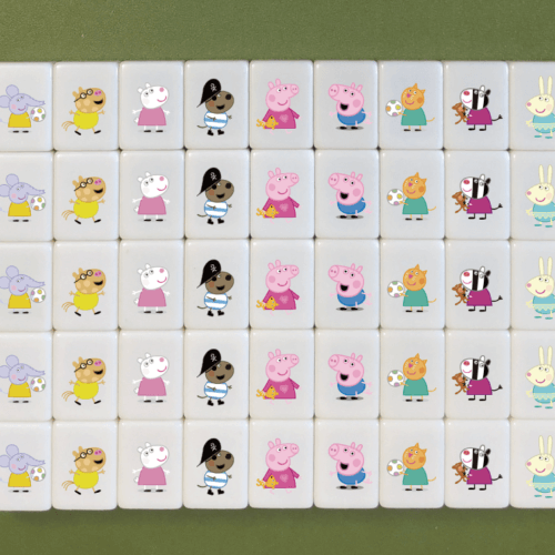 Seaside Escape Tile Game Peppa Pig 33/46 blocks X-Large mahjong (for one player)