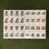 Garfield-inspiriertes Mahjong-Spielset mit 33 Spielsteinen – Solo-Fluchtspiel am Meer
