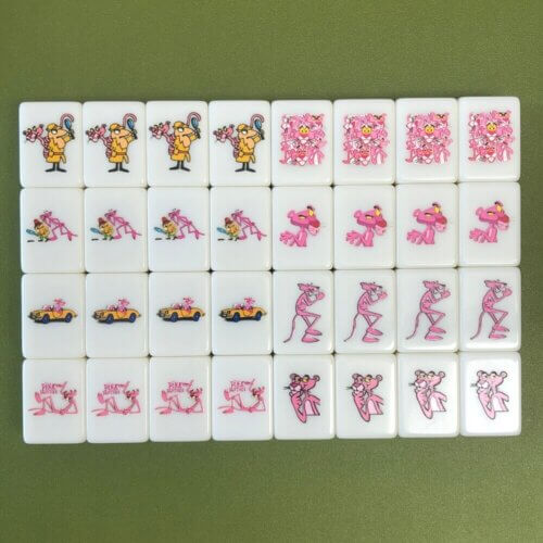 Seaside Escape Tile Game Pink Panther 33 blocks X-Large mahjong (for one player)