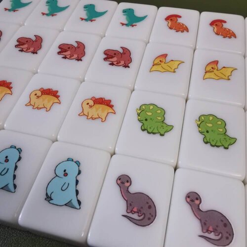 Seaside Escape Tile Game Dinosaur 33 blocks X-Large mahjong (for one player)