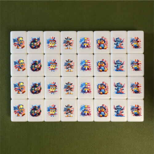 Seaside Escape Tile Game 4th of July 33 blocks X-Large mahjong(for one player)