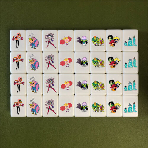 Seaside Escape Tile Game Powerpuff Girls Villains 33 blocks X-Large mahjong(for one player)