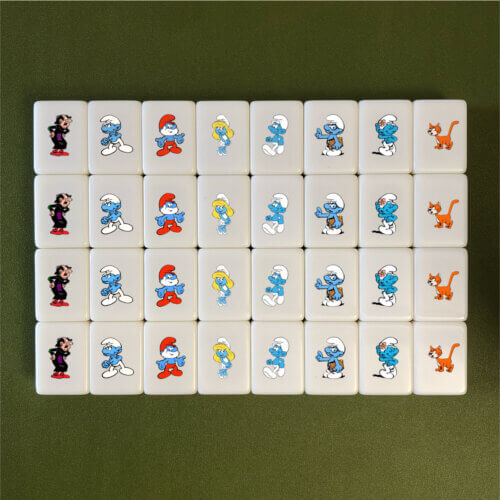 Seaside Escape Tile Game Smurfs 33 blocks X-Large mahjong(for one player)