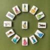 Disney Prinzessinnen Mahjong-ähnliches Spielset – 46 Spielsteine, Solo-Fluchtspiel am Meer