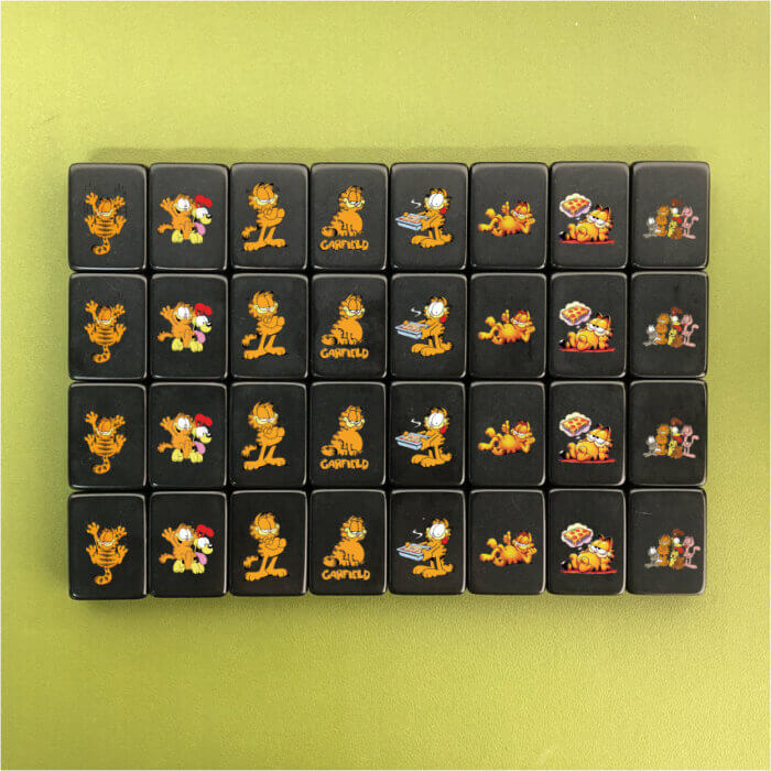 Seaside Escape 33 XL ALL Black Mahjong Tile Game (1 player set)