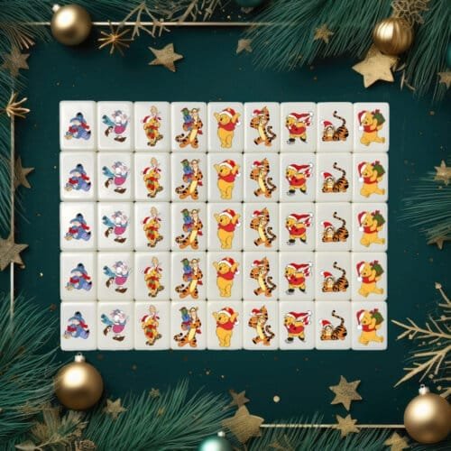 Seaside Escape Christmas Winnie the Pooh 33/46 XL mahjong game