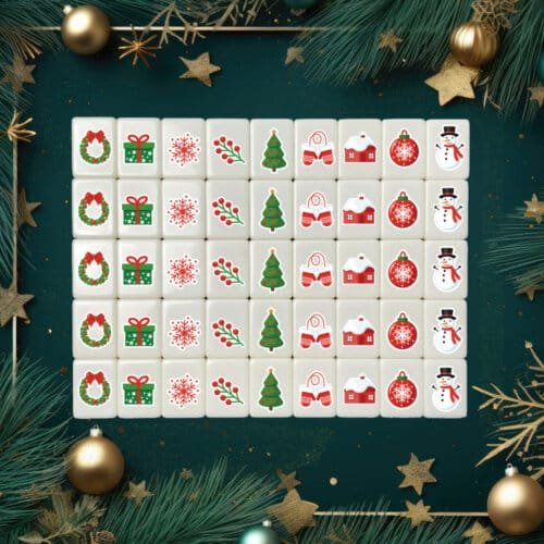 Seaside Escape Tile Game Christmas Decorations 33/46 XL mahjong