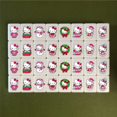 Seaside Escape Tile Game Hello Kitty Christmas 33/46 XL mahjong