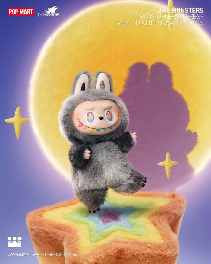Labubu V3 100% Authentic The Monsters Big into Energy Vinyl Face Plush Blind Box