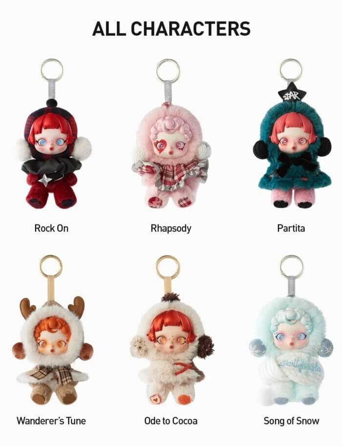 SKULLPANDA V1 Winter Symphony Plush Pendant Confirmed Box