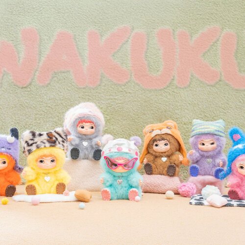 WAKUKU V1 Fuzzy Trendy Fun Party Series Plush Blind Box