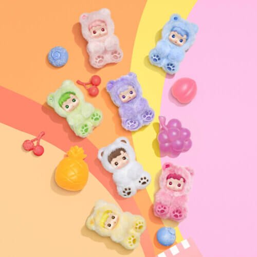 Pop Mart HACIPUPU Gummy Bear Plush Pendant Blind Box