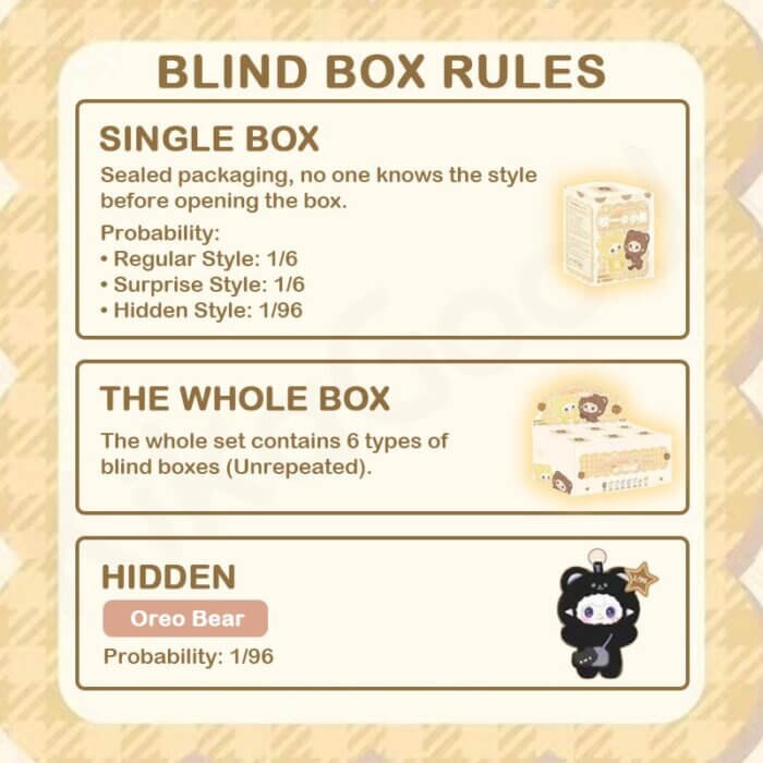 Yooki V4 Take a Bite Of Bear Plush Pendant Blind Box