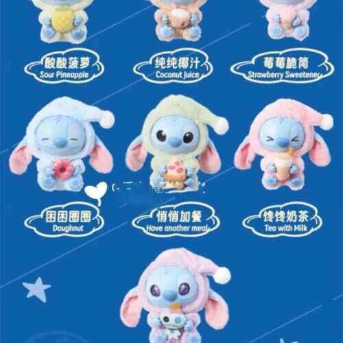 Stitch Eat Something Before Sleep Plush Dolls Blind Box