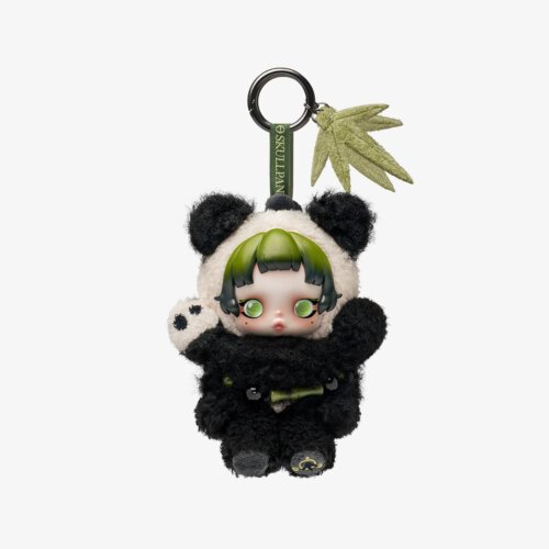 Skullpanda Lazy Panda Plush Doll Pendant