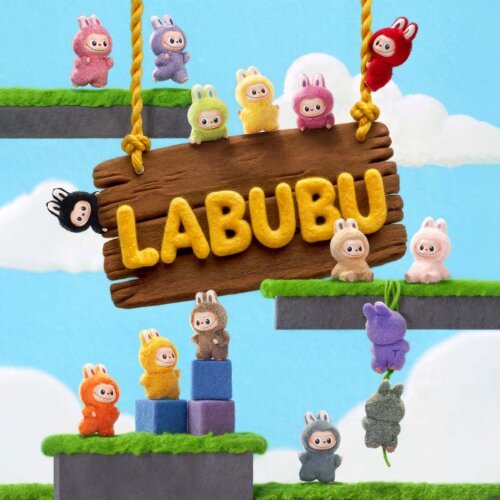 Mini Labubu v4 Pin For Love Pendant Blind Box