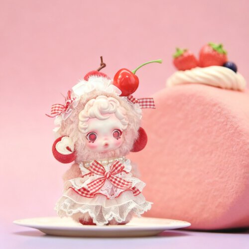 Skullpanda V3 Moldy Muffin Handmade Outfit – Dessert-Inspired Lolita Doll Clothes & Collectible Accessories