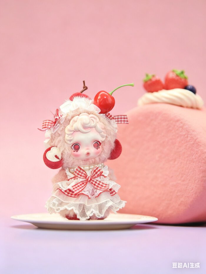 Skullpanda V3 Moldy Muffin Handmade Outfit – Dessert-Inspired Lolita Doll Clothes & Collectible Accessories