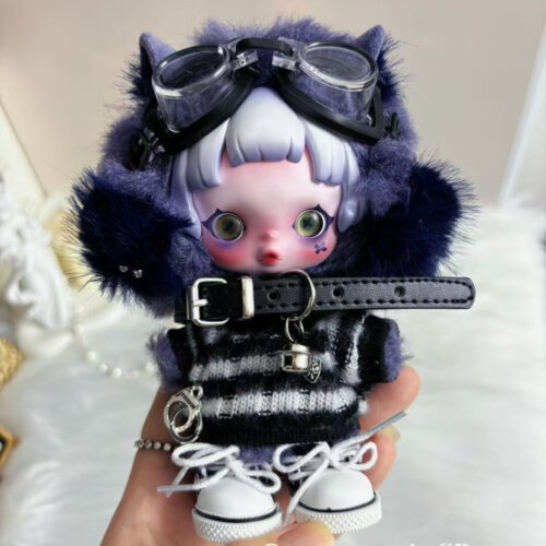 Handmade Skullpanda Outfit – Cerberus Streetwear Set with Hoodie, Goggles & Sneakers
