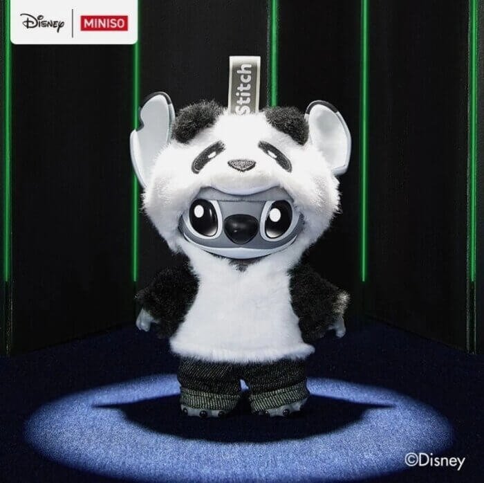 MINISO Disney Stitch GenZ Street Panda Vinyl Plush