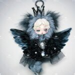 Skullpanda Super Secret Doggie “Royal Black” Handmade Luxury Outfit | Gothic Angel Style Doll Clothes