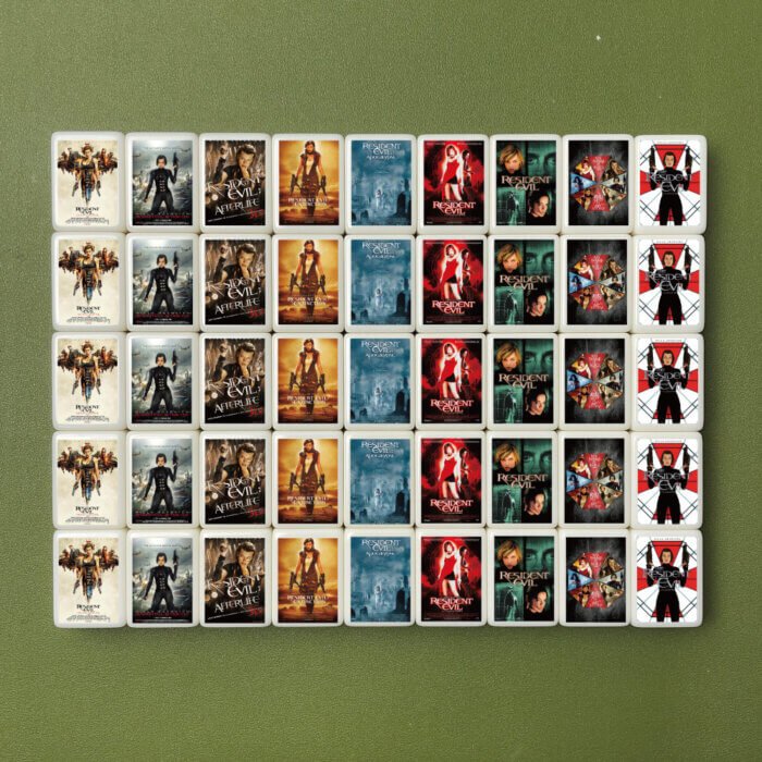 Resident Evil Inspired Mahjong-Style Tile Game Set – 46-Tile Solo Seaside Escape Game
