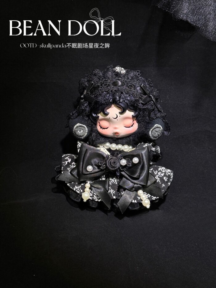 Skullpanda Darkness Handmade Outfit – Gothic Starry Night OOTD Set