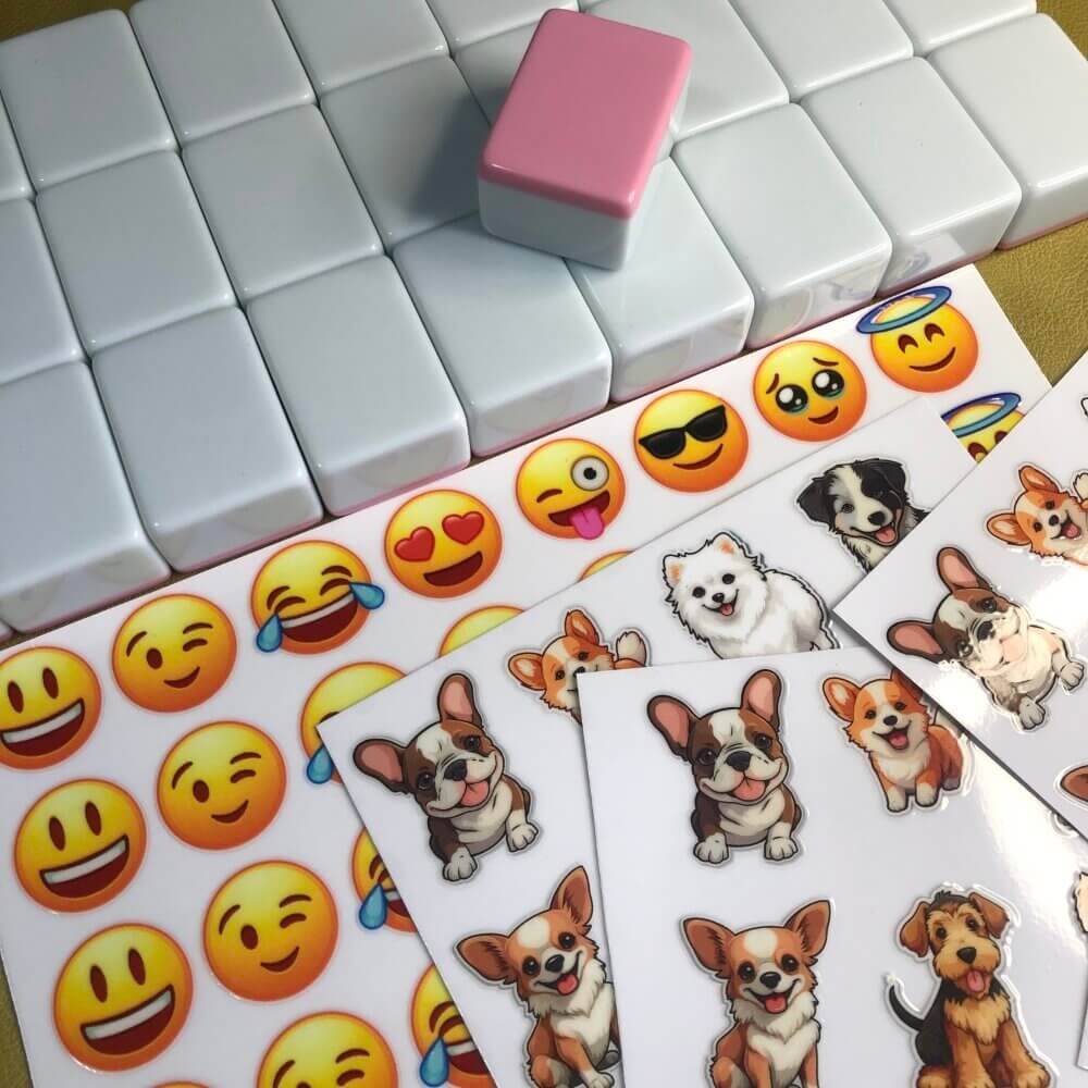 Seaside Escape Mahjong Tile Game DIY Kit 65 blocks TikTok trend rummy dominos